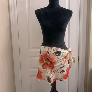 3FOR20- Floral  Side Tie Sarong - One Size